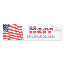 Herr for Congress Patriotic American Flag Bumper Sticker