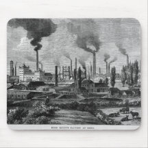 Herr Krupp's Factory in Essen, Germany Mousepads