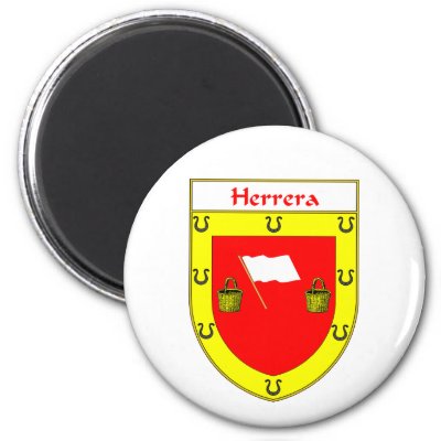 Los regalos con su cresta del escudo de armas/de la familia de Herrera están 