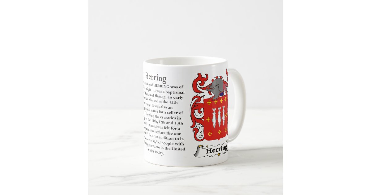Herring Family Coat of Arms Mug Zazzle