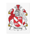 Herring Family Crest postcards by coatsofarms Herring Family Crest postcards