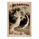 Herrmann, 'Maid of the Moon' Vintage Theater Post Cards
