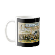 Herrmann The Great ~ Vintage Bullet Catching Act Coffee Mugs
