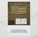 Hershey's Large Bar Wrapper Autumn Floral Fall Flyer