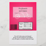Hershey's Large Bar Wrapper Hot Pink Double Bike Flyer Design
