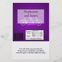 Hershey's Large Bar Wrapper Purple  Double Bike Full Color Flyer