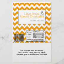Hershey's Large Bar Wrapper Yellow Grey Chevron Flyer Design