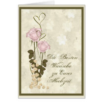 Herzen und Rosen Hochzeitswuensche cards by geschenkeonline Herzen und Rosen Hochzeitswuensche cards