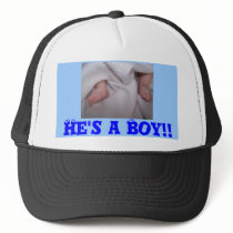 He's a Boy!! hats by KatAnnette He's a Boy!! hats