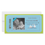 He's A Star - Movie Ticket - Baby Announcement