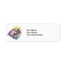 he's an artist return address labels