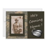 He's Coming Home! Welcome Home Party Custom Announcement