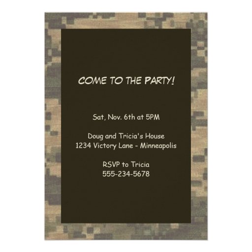 He's Coming Home! Welcome Home Party Custom Announcement