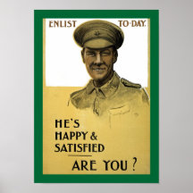 He's Happy and Satisfied, Are You? Print