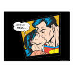 He's my hero postcard