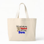 He's Not only a Hero He's my Son Canvas Bag