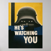 He's Watching You Print