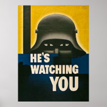 He's Watching You Poster