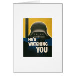 He's Watching You - Vintage WWII cards
