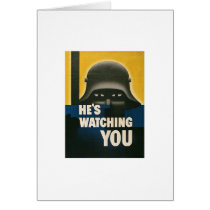 He's Watching You - Vintage WWII cards