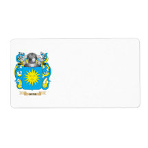 Hess Coat of Arms (Family Crest) Shipping Labels
