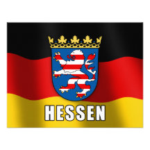 Hessen coat of arms personalized announcement