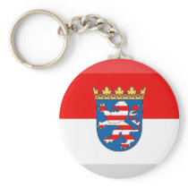Hessen Flag Gem Keychain