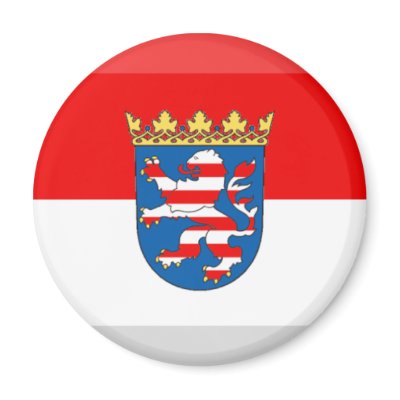 Hessen Flag Gem Refrigerator Magnets by Vexillophile