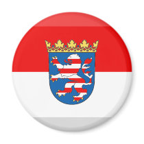Hessen Flag Gem magnets by Vexillophile Hessen Flag Gem magnets