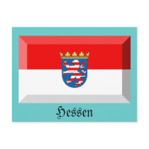 Hessen Flag Gem postcards by Vexillophile Hessen Flag Gem postcards