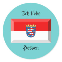 Hessen Flag Gem stickers by Vexillophile Hessen Flag Gem stickers