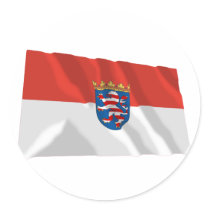 Hessen Flag stickers by Vexillophile Hessen Flag stickers