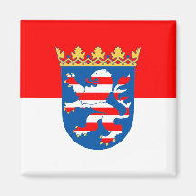 Hessen Flagge Refrigerator Magnets