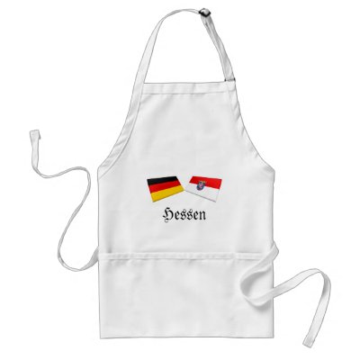 Hessen, Germany Flag Tiles Aprons by Vexillophile