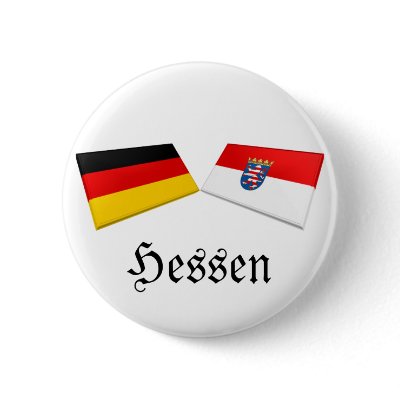 Hessen, Germany Flag Tiles Pinback Buttons by Vexillophile