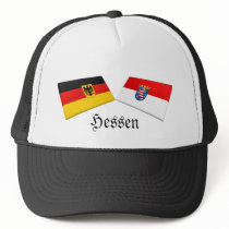 Hessen, Germany Flag Tiles Mesh Hats
