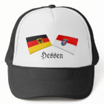 Hessen, Germany Flag Tiles hats