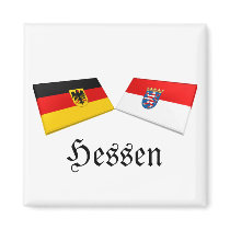 Hessen, Germany Flag Tiles magnets