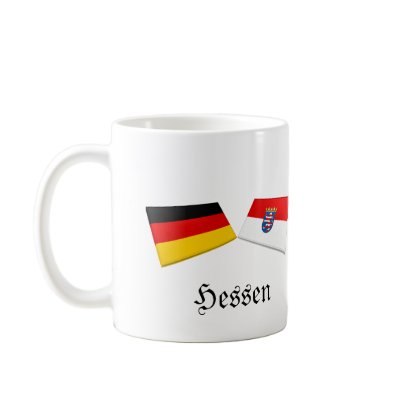 Hessen, Germany Flag Tiles Coffee Mugs by Vexillophile