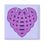 Hesta Heartknot Square Magnet