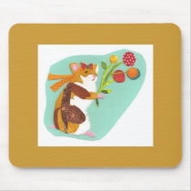 Hestia the Hamster mousepads by pomegranatedreidel Hestia the Hamster mousepads