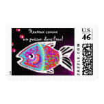 Heureux comme un poisson dans l'eau! stamp