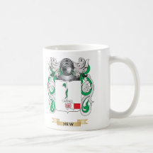 Hew Coat of Arms (Family Crest) Coffee Mug