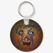 Hex face keychains