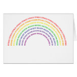Hex Rainbow Greeting Card