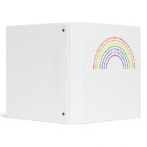 Hex Rainbow Looseleaf Binder