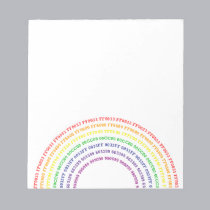 Hex Rainbow Notepad notepads