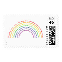 Hex Rainbow postage