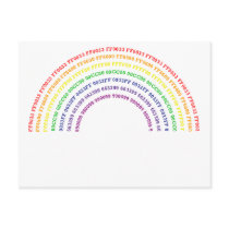 Hex Rainbow postcards by CartesianBear Hex Rainbow postcards