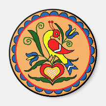 Hex Sign Dutch Bird Magnets